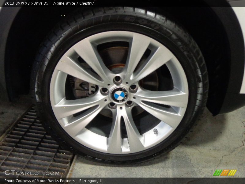 Alpine White / Chestnut 2013 BMW X3 xDrive 35i