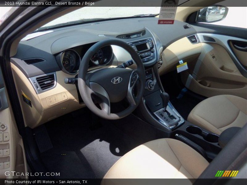 Desert Bronze / Beige 2013 Hyundai Elantra GLS