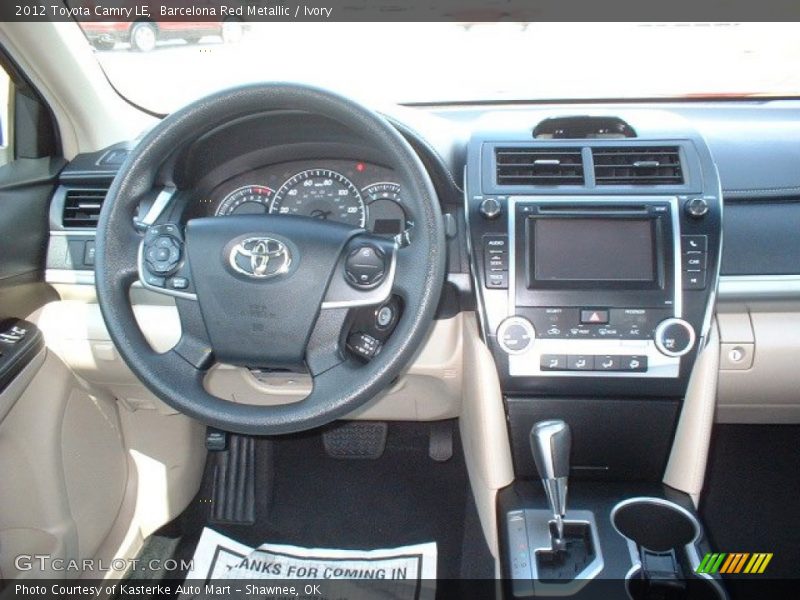 Barcelona Red Metallic / Ivory 2012 Toyota Camry LE