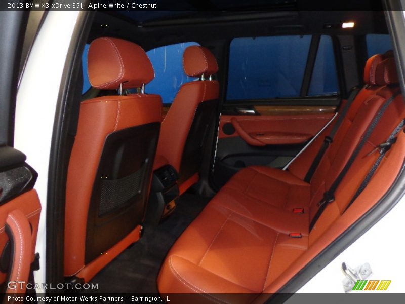 Alpine White / Chestnut 2013 BMW X3 xDrive 35i