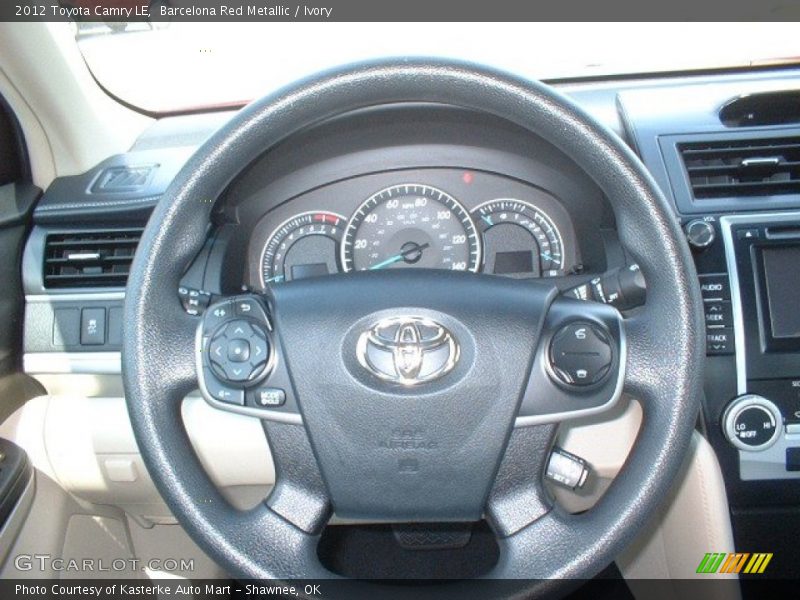 Barcelona Red Metallic / Ivory 2012 Toyota Camry LE