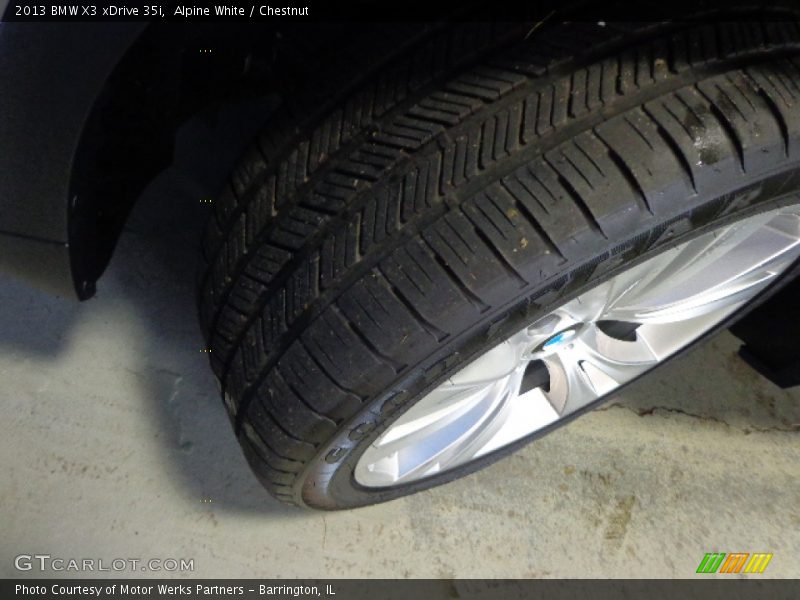 Alpine White / Chestnut 2013 BMW X3 xDrive 35i