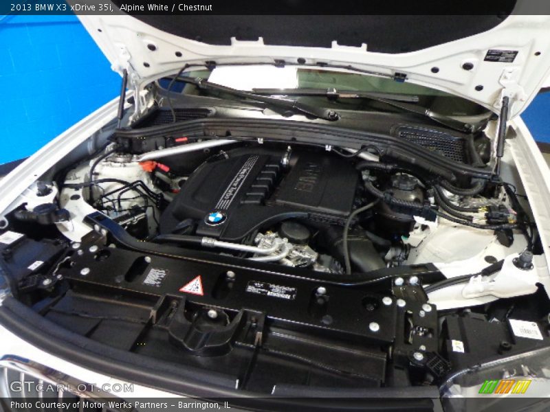 Alpine White / Chestnut 2013 BMW X3 xDrive 35i