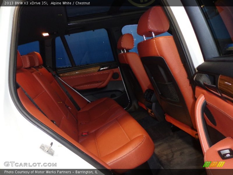 Alpine White / Chestnut 2013 BMW X3 xDrive 35i