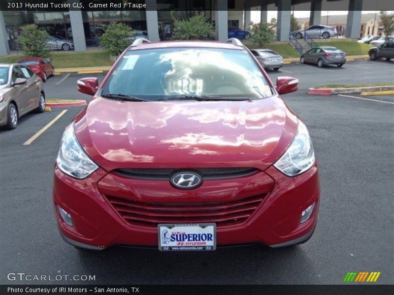 Garnet Red / Taupe 2013 Hyundai Tucson GLS