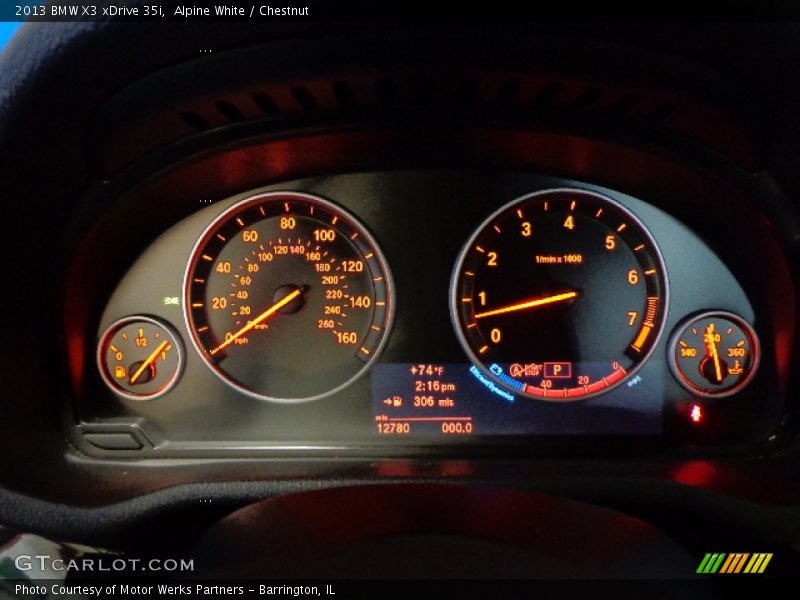 Alpine White / Chestnut 2013 BMW X3 xDrive 35i