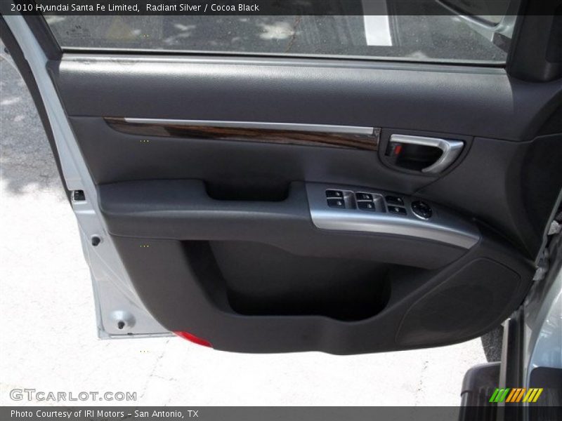 Radiant Silver / Cocoa Black 2010 Hyundai Santa Fe Limited