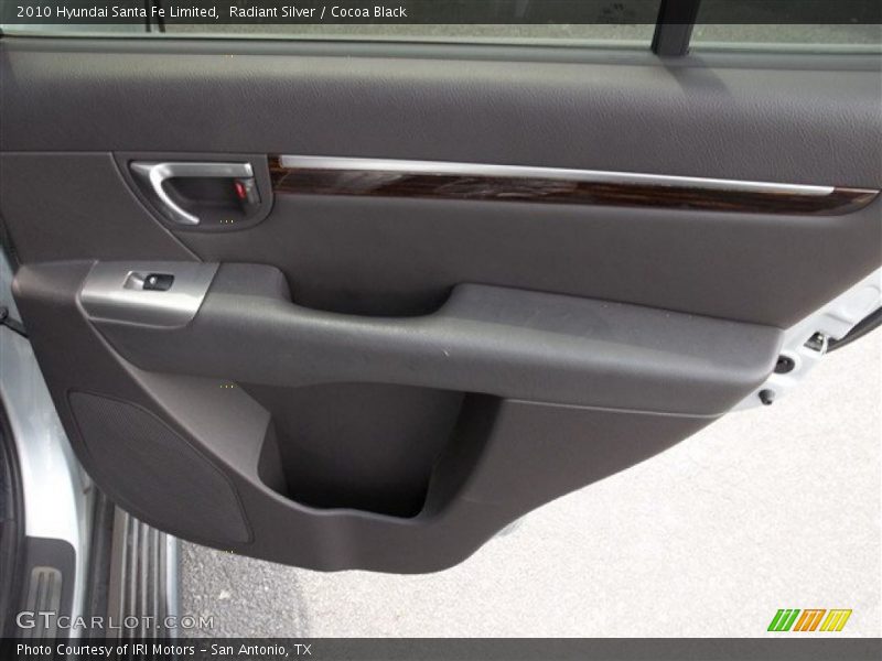 Radiant Silver / Cocoa Black 2010 Hyundai Santa Fe Limited