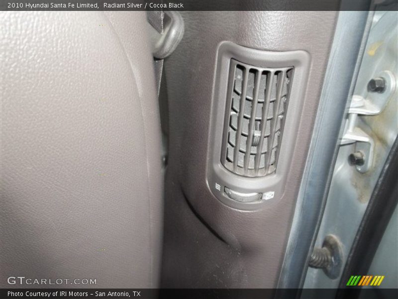 Radiant Silver / Cocoa Black 2010 Hyundai Santa Fe Limited