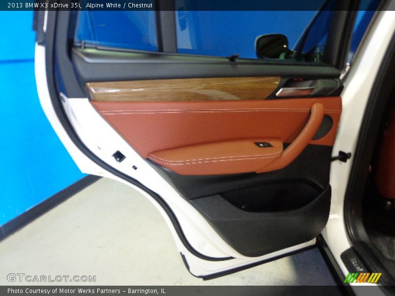 Alpine White / Chestnut 2013 BMW X3 xDrive 35i