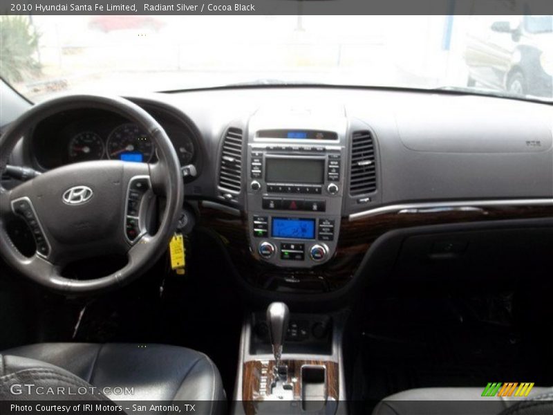 Radiant Silver / Cocoa Black 2010 Hyundai Santa Fe Limited