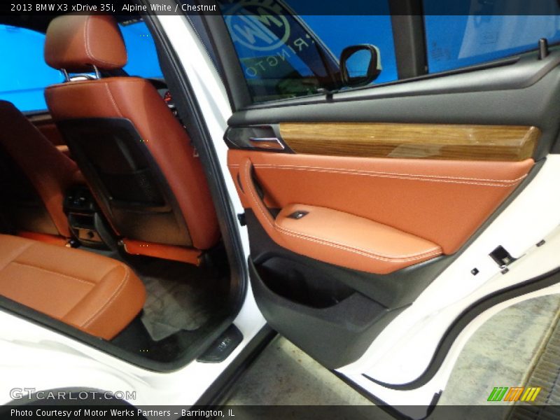 Alpine White / Chestnut 2013 BMW X3 xDrive 35i