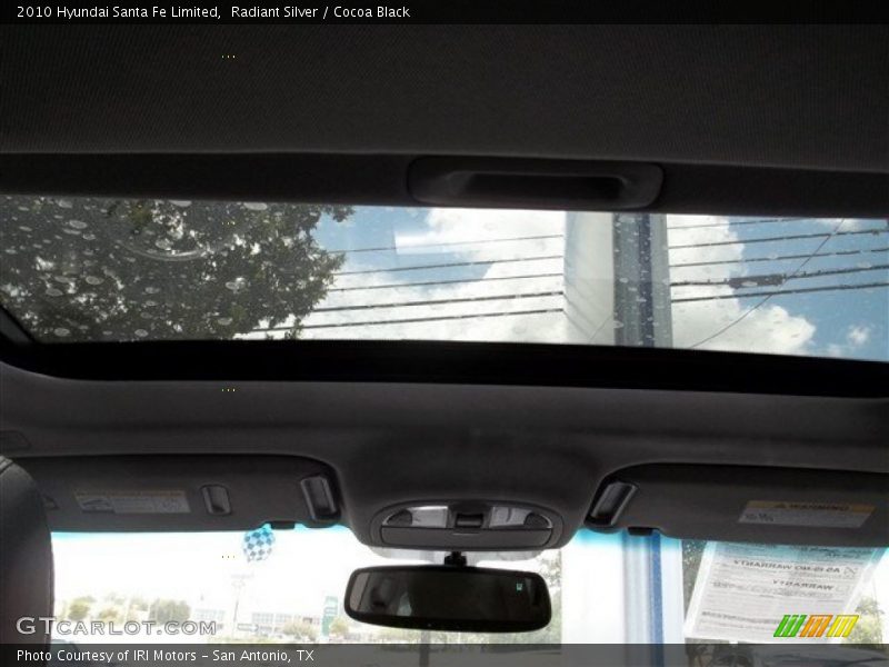 Radiant Silver / Cocoa Black 2010 Hyundai Santa Fe Limited