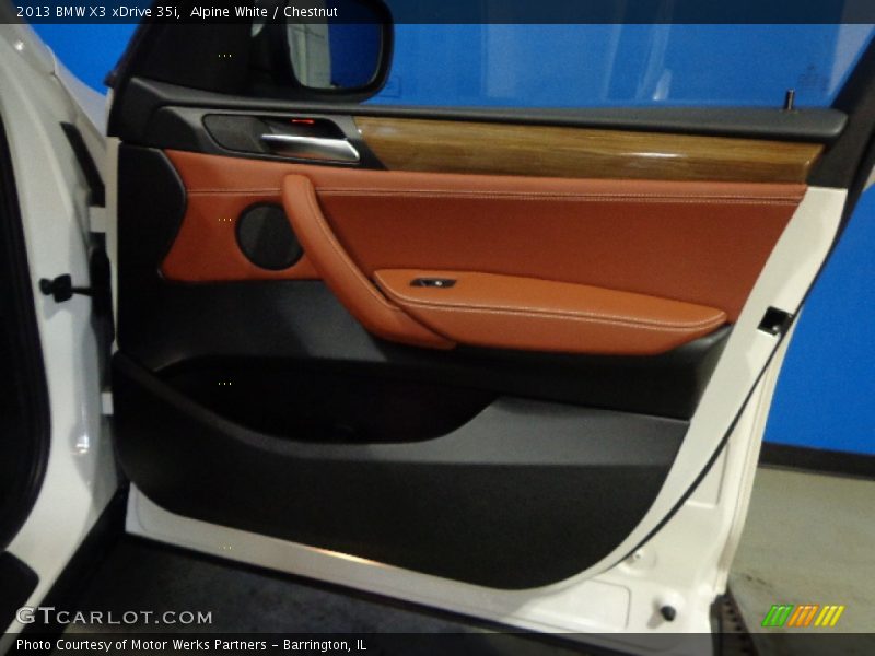 Alpine White / Chestnut 2013 BMW X3 xDrive 35i