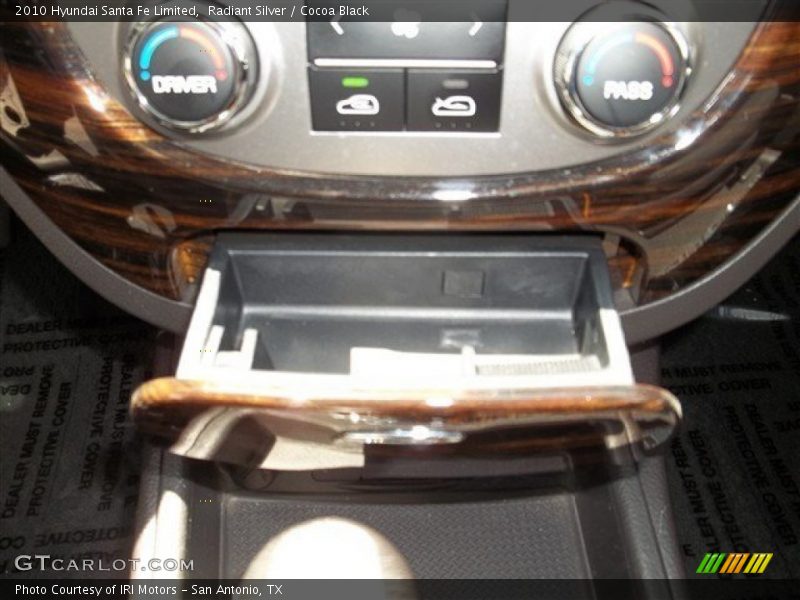 Radiant Silver / Cocoa Black 2010 Hyundai Santa Fe Limited