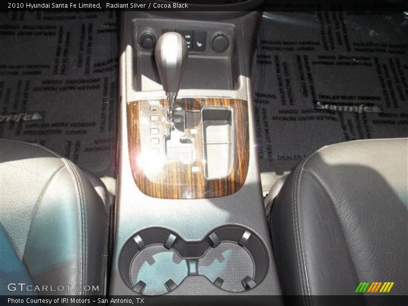 Radiant Silver / Cocoa Black 2010 Hyundai Santa Fe Limited