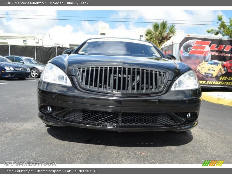 Black / Black 2007 Mercedes-Benz S 550 Sedan