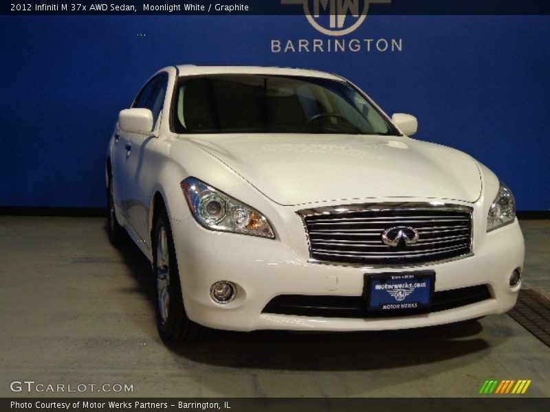 Moonlight White / Graphite 2012 Infiniti M 37x AWD Sedan