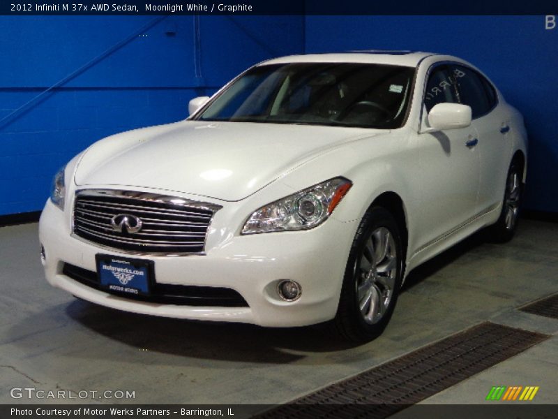 Moonlight White / Graphite 2012 Infiniti M 37x AWD Sedan