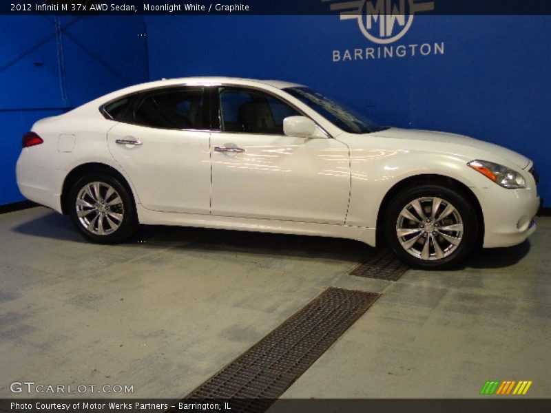 Moonlight White / Graphite 2012 Infiniti M 37x AWD Sedan