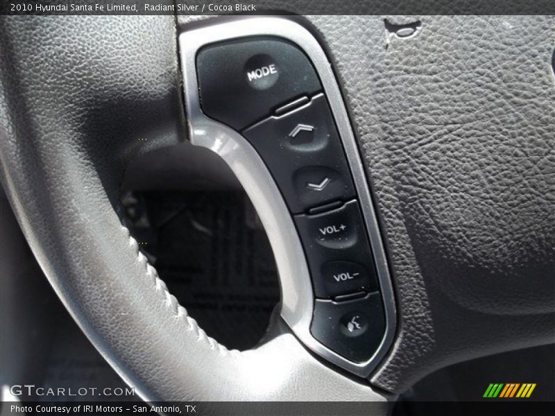 Radiant Silver / Cocoa Black 2010 Hyundai Santa Fe Limited