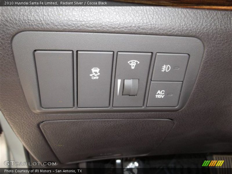 Radiant Silver / Cocoa Black 2010 Hyundai Santa Fe Limited