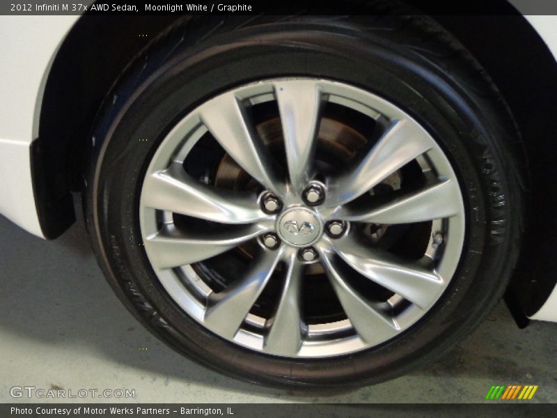 Moonlight White / Graphite 2012 Infiniti M 37x AWD Sedan