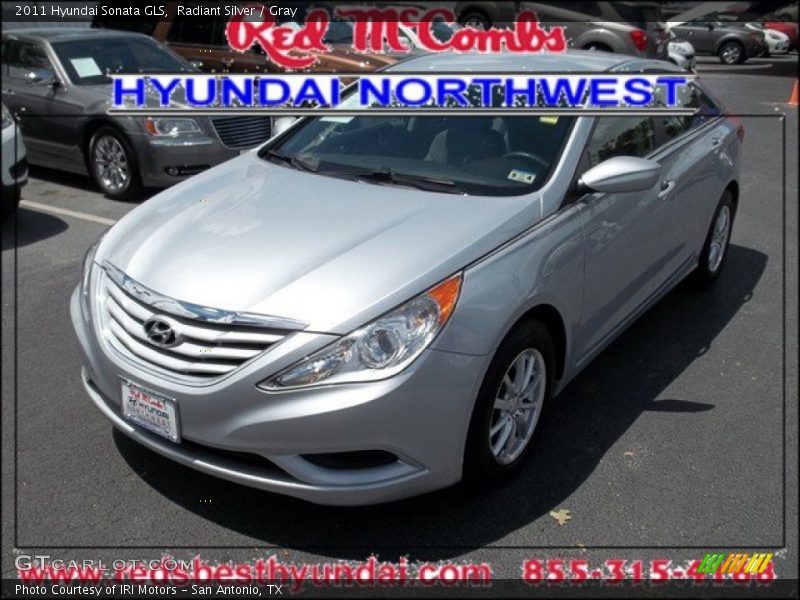 Radiant Silver / Gray 2011 Hyundai Sonata GLS