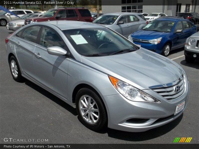 Radiant Silver / Gray 2011 Hyundai Sonata GLS