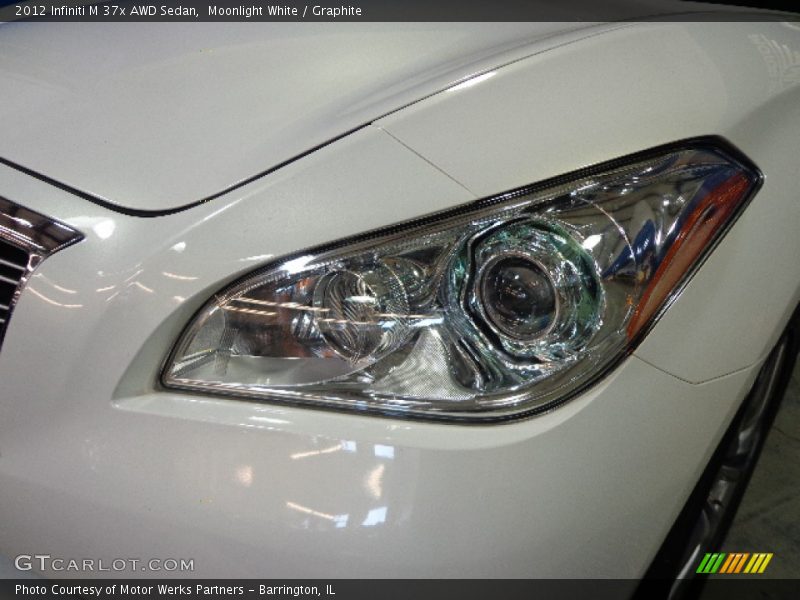 Moonlight White / Graphite 2012 Infiniti M 37x AWD Sedan