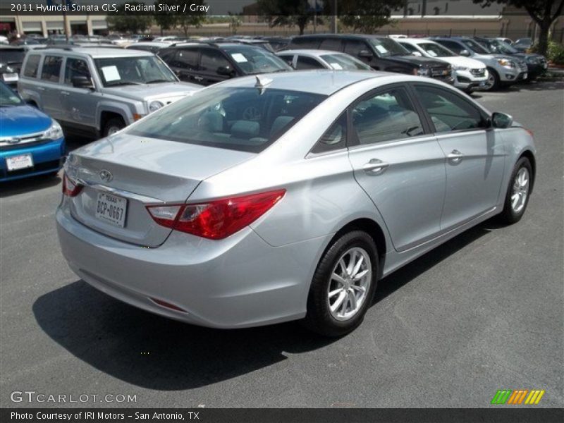 Radiant Silver / Gray 2011 Hyundai Sonata GLS