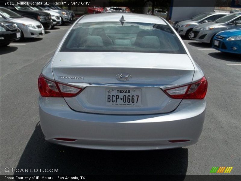Radiant Silver / Gray 2011 Hyundai Sonata GLS
