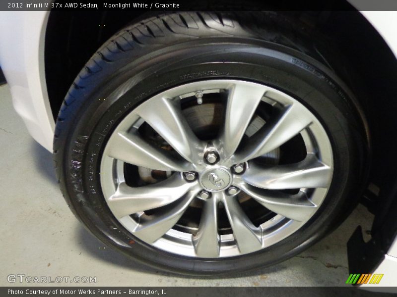 Moonlight White / Graphite 2012 Infiniti M 37x AWD Sedan