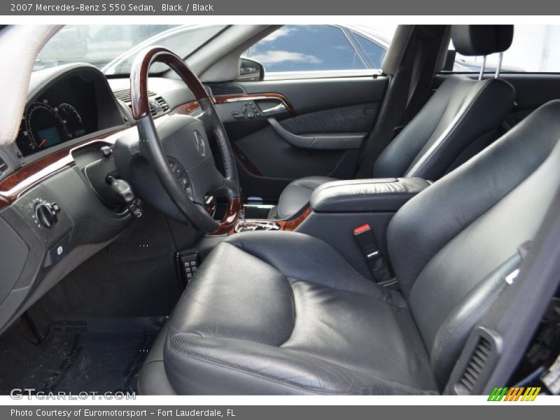 Black / Black 2007 Mercedes-Benz S 550 Sedan