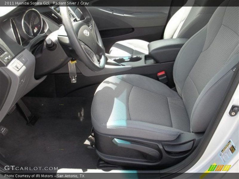 Radiant Silver / Gray 2011 Hyundai Sonata GLS