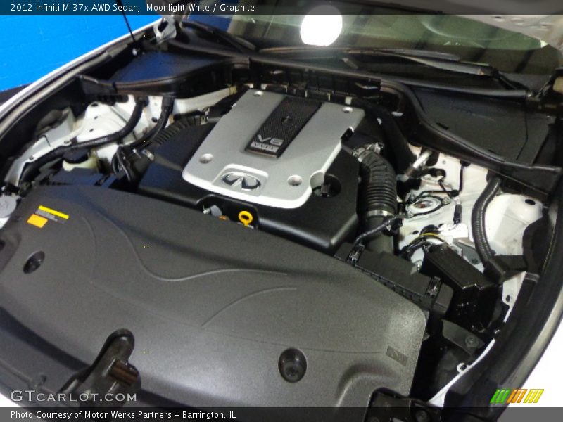 Moonlight White / Graphite 2012 Infiniti M 37x AWD Sedan