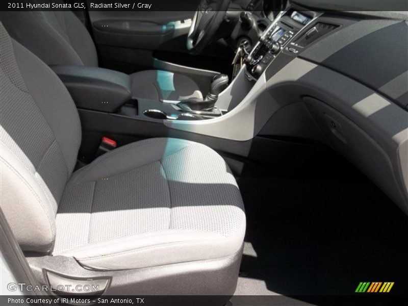 Radiant Silver / Gray 2011 Hyundai Sonata GLS