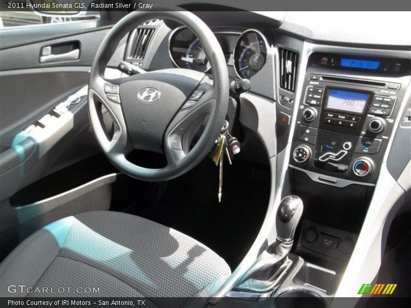 Radiant Silver / Gray 2011 Hyundai Sonata GLS