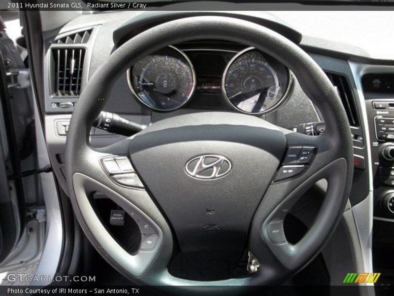 Radiant Silver / Gray 2011 Hyundai Sonata GLS