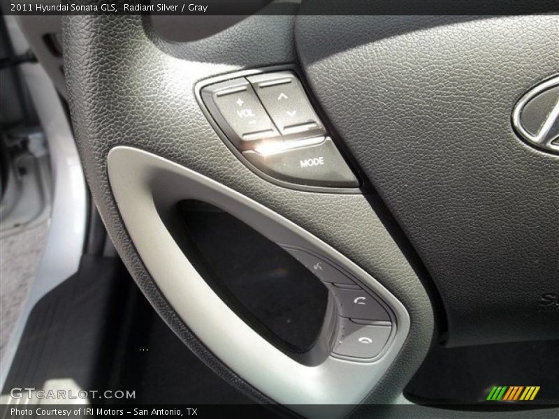 Radiant Silver / Gray 2011 Hyundai Sonata GLS