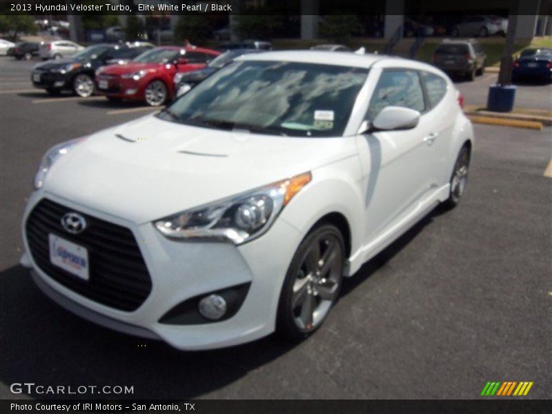 Elite White Pearl / Black 2013 Hyundai Veloster Turbo