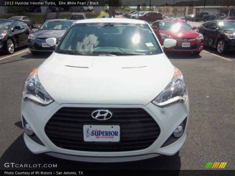 Elite White Pearl / Black 2013 Hyundai Veloster Turbo