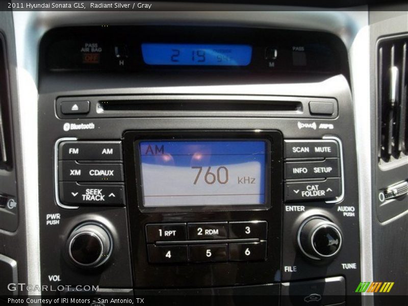 Radiant Silver / Gray 2011 Hyundai Sonata GLS