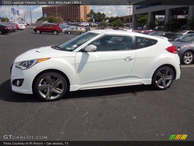 Elite White Pearl / Black 2013 Hyundai Veloster Turbo