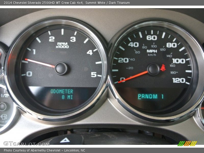 Summit White / Dark Titanium 2014 Chevrolet Silverado 2500HD WT Crew Cab 4x4