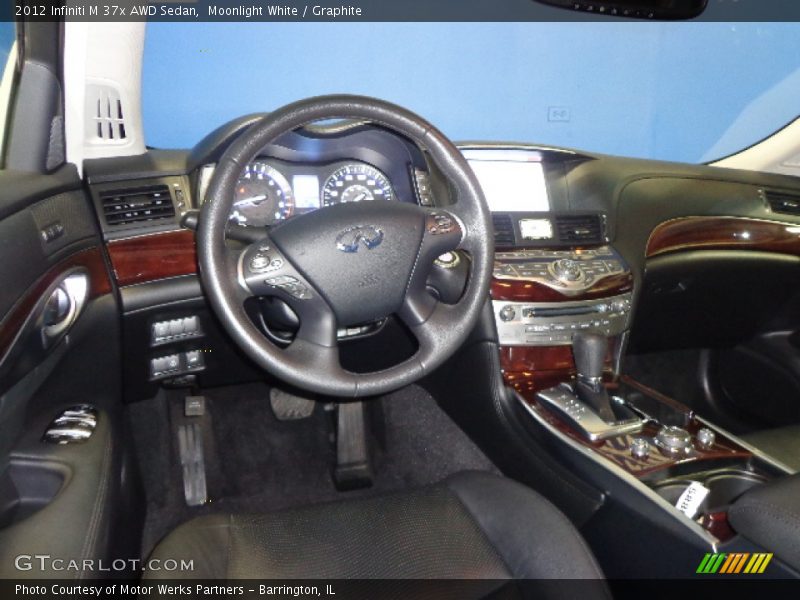 Moonlight White / Graphite 2012 Infiniti M 37x AWD Sedan