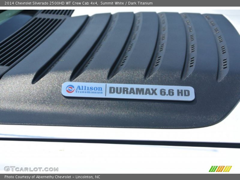 Summit White / Dark Titanium 2014 Chevrolet Silverado 2500HD WT Crew Cab 4x4