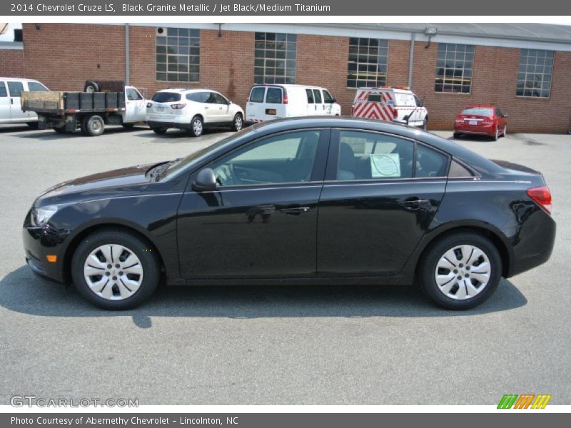 Black Granite Metallic / Jet Black/Medium Titanium 2014 Chevrolet Cruze LS