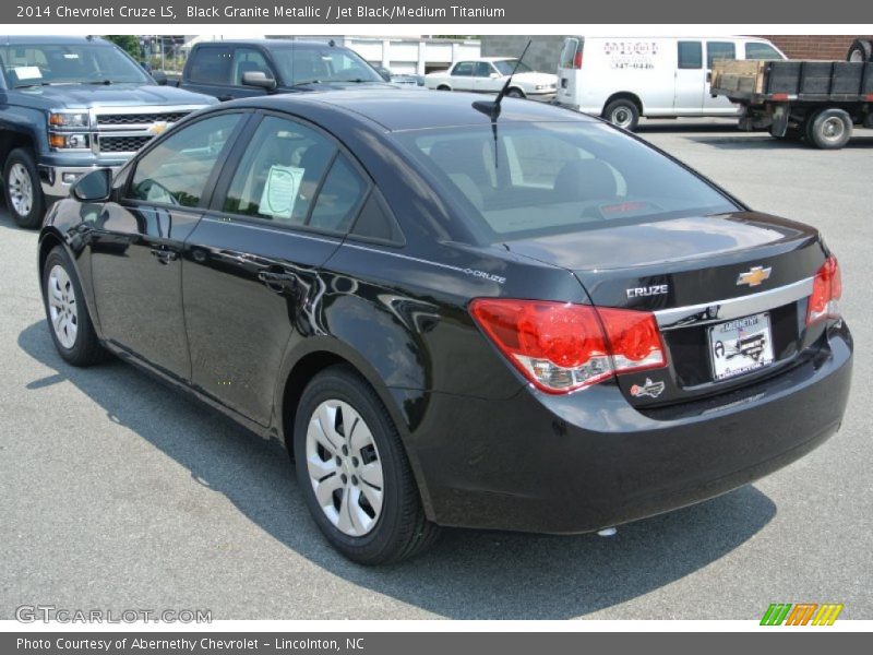 Black Granite Metallic / Jet Black/Medium Titanium 2014 Chevrolet Cruze LS