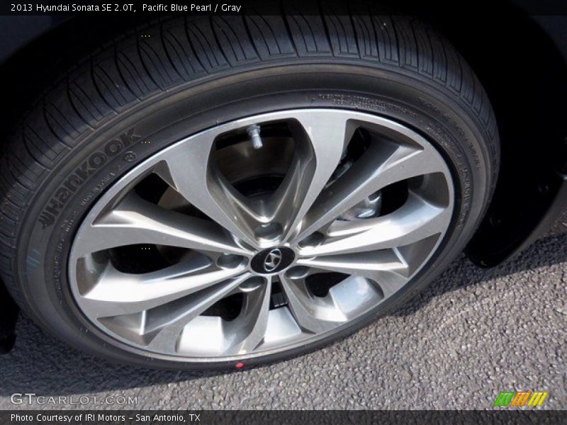 Pacific Blue Pearl / Gray 2013 Hyundai Sonata SE 2.0T
